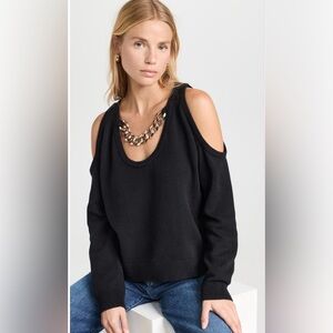 L'AGENCE Black Off-the-Shoulder Sweater NWT SZ L/XL